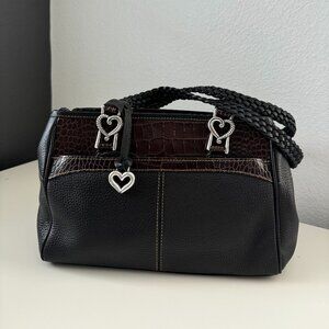 Vintage Brighton Leather Croc Bag